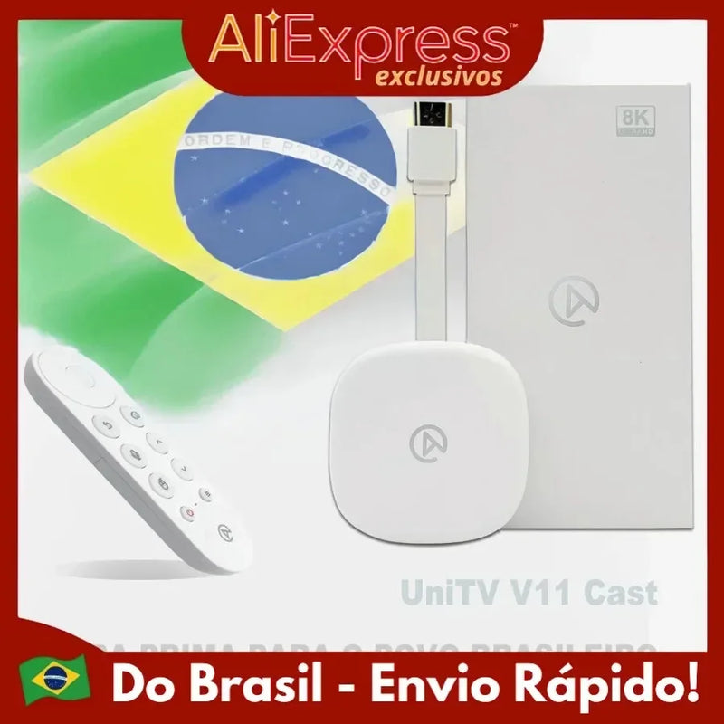 UNITV V11 – Conversor Smart TV Box Android 11, Wi-Fi, Assista Filmes, Séries, Desenhos e Canais em 1 Só Lugar
