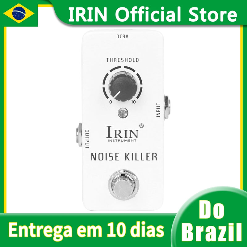 Pedal de Guitarra IRIN Noise Killer RS-15, Efeito para Guitarra Elétrica, True Bypass, Mini Pedal Individual, Acessórios e Peças para Guitarra