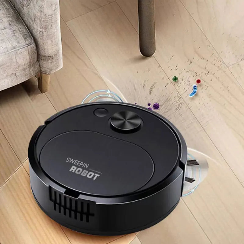NOVO Aspirador Robô USB Varredor 3 em 1 Inteligente Sem Fio com Função de Passar Pano e Aspirar 1500Pa Limpeza Arrastando para Piso Casa e Escritório