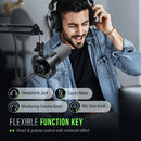 FIFINE K688CT Microfone Dinâmico USB/XLR com Braço Articulado para Gravação e Podcast, Microfone USB para Streaming com Controle de Ganho e Toque para Mudo