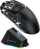 Mouse Gamer sem Fio ATTACK SHARK X11 PixArt PAW3311, com três modos, base de carregamento, sensor para jogos, Bluetooth / 2.4G