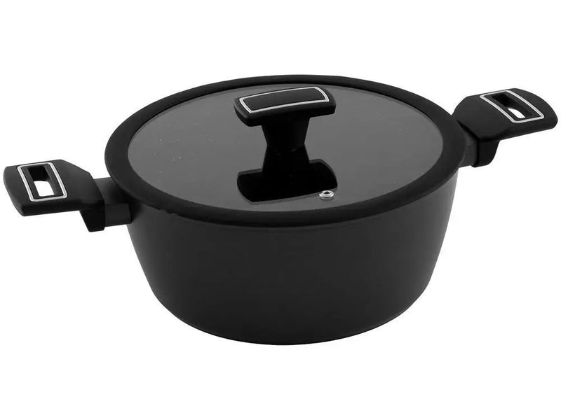 Conjunto de Panelas Brinox em Alumínio com Revestimento Cerâmico Preto 5 Peças – Carbon Ceramic Life