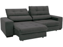Sofá Reclinável Retrátil 4 Lugares em Suede Brunello Linoforte