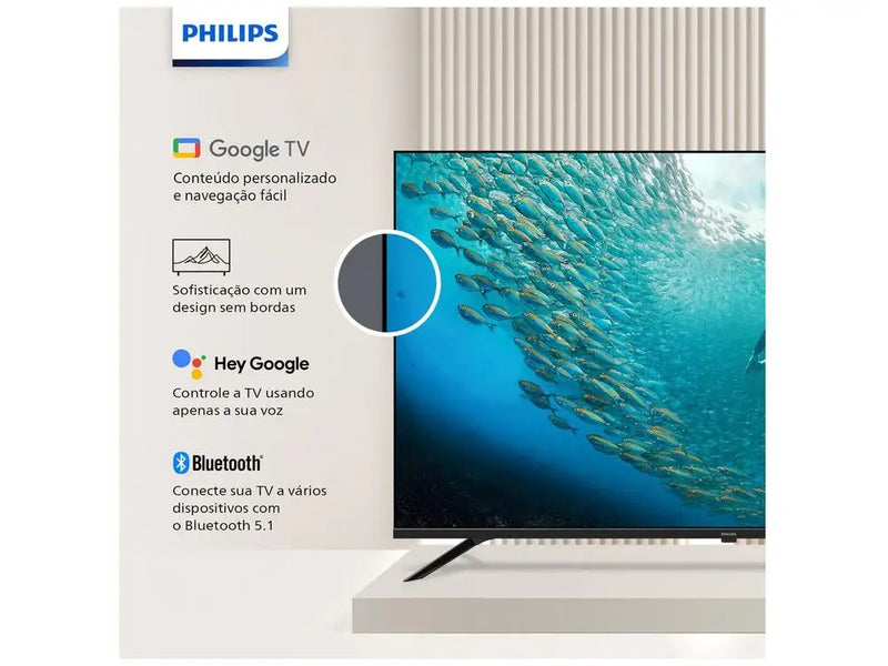 Smart TV 58 "4K UHD D-LED Philips 7019 Series 58PUG7019/78 Wi-Fi Bluetooth Google Assistant 3 HDMI 2 USB