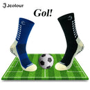 Meias Masculinas Antiderrapantes Meias de Futebol Meias para Ciclismo Meias Antiderrapantes Meias de Corrida de Poliamida Atacado Brasileiro