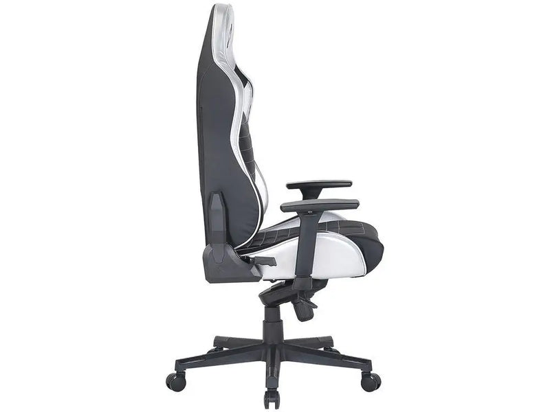 Cadeira Gamer Techni Sport TS62 Preto e Prata Reclinável e Giratória