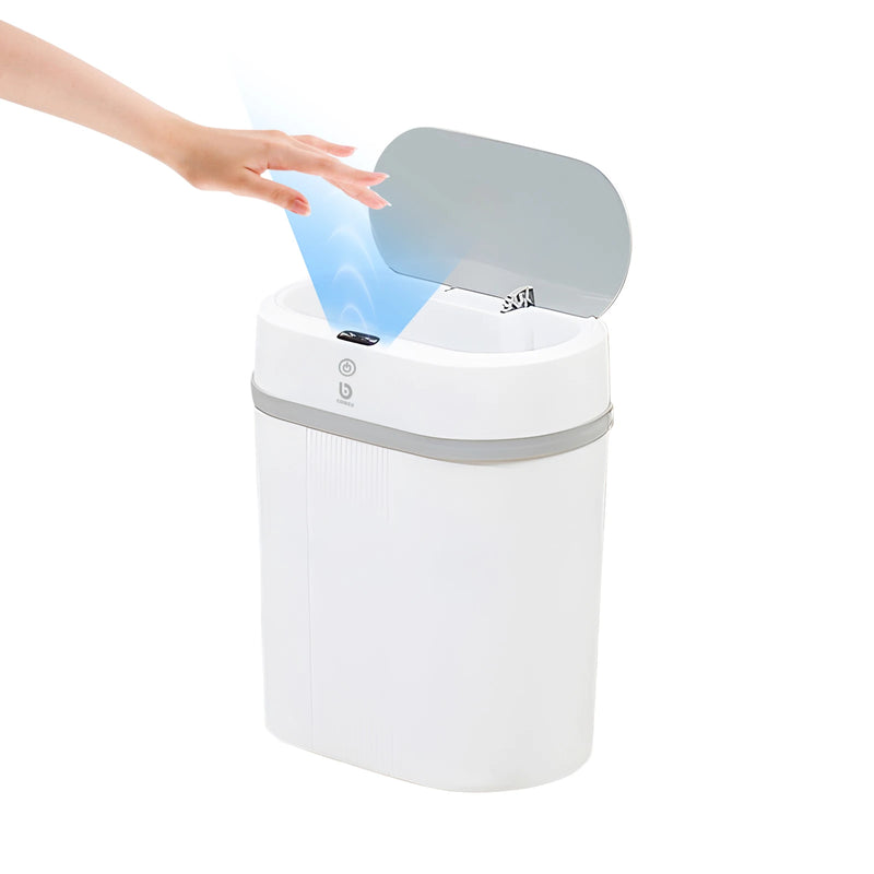 Lixeira automática com sensor, lixeira de banheiro, lixeira automática para cozinha, lixeira inteligente com sensor de 12L