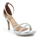 Sandália de Salto Alto Vizzano Meia Pata Festa com Strass