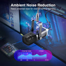 Microfone Dinâmico FIFINE USB/XLR com Controle de RGB/Entrada para Fone de Ouvido/Mute, Microfone para PC Gaming, Gravação e Streaming AmpliGame-AM8