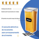 Conjuntos de 15 Peças de Potes para Armazenamento de Alimentos, Caixas Organizadoras de Cozinha com Tampas, Potes para Geladeira e Frascos Vedados