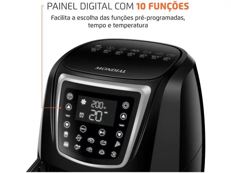 Fritadeira Elétrica Sem Óleo / Air Fryer Mondial - 220V