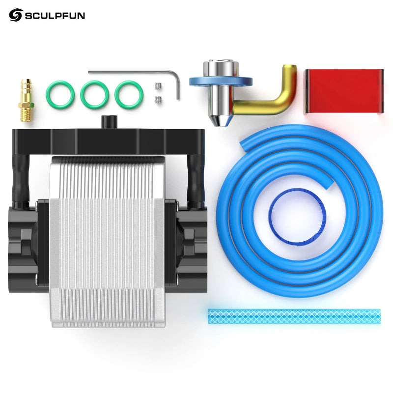 Acessórios para Laser SCULPFUN S9/S10/S30 Kit de Expansão, Mesa de Trabalho Honeycomb, Mandril Rotativo para Laser, Kit de Bico Air Assist