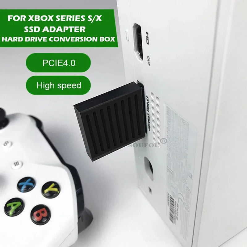 Adaptador de SSD para Xbox Series X/S  Caixa de conversão de disco rígido M.2 NVMe 2230 PCIe 4.0 – Cartão de expansão para jogos