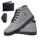 Kit Masculino – Polo Blu Cano Alto  Botas Leves e Modernas + Relógio + Carteira Tamanhos disponíveis: 37 a 46