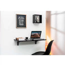 Mesa de Parede Retrátil Dobrável de Cozinha Preta 80x41cm