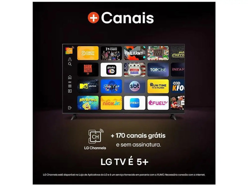 Smart TV 70 ”4K UHD LED LG 70UR8750 Wi-Fi Bluetooth Alexa 3 HDMI IA