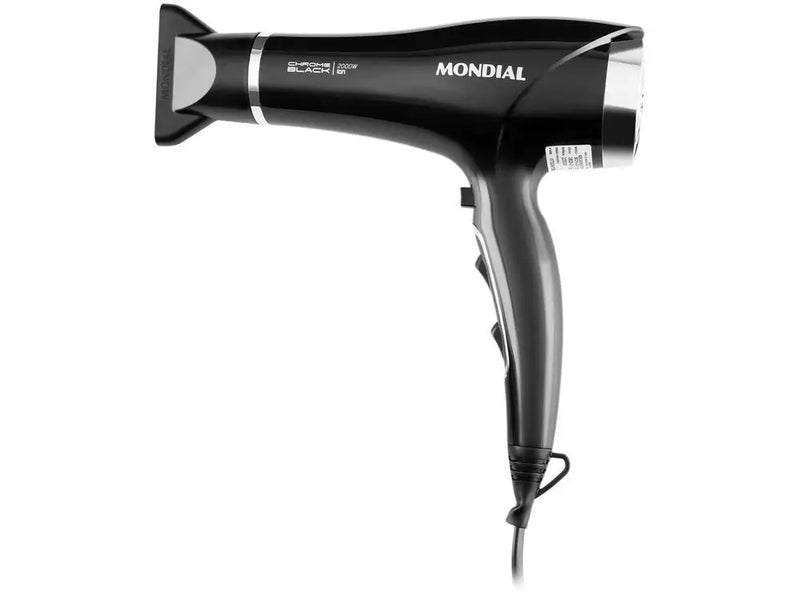 Mondial Secador de Cabelo Preto com Íon de Turmalina 220V
