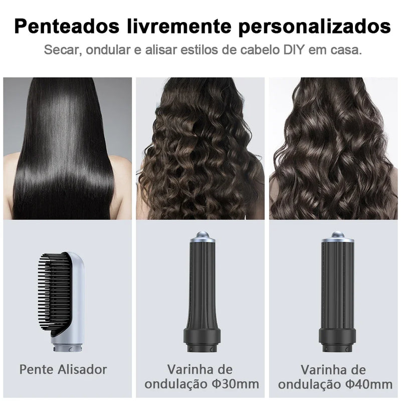 Gokoco S1 Pro Secador de Cabelo 5 em 1 Versátil Cabeça de Alisamento Magnética Pente Modelador de Cachos