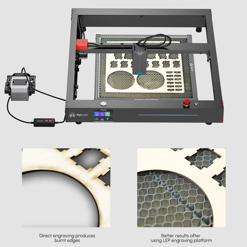 Mesa de Trabalho Honeycomb Algolaser 450x450mm Painel de Proteção Honeycomb para Gravador a Laser CO2, Máquina de Corte e Impressora 3D