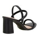 Sandália Feminina Dakota Salto Grosso com Tira de Strass