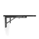 Mesa de Parede Retrátil Dobrável de Cozinha Preta 80x41cm