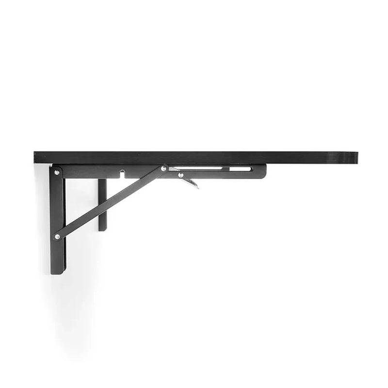 Mesa de Parede Retrátil Dobrável de Cozinha Preta 80x41cm