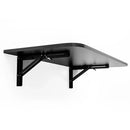 Mesa de Parede Retrátil Dobrável de Cozinha Preta 80x41cm