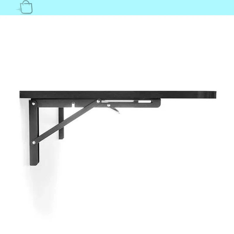 Mesa de Parede Dobrável Bemfix Preta 100x41cm em MDP