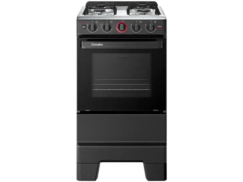 Fogão Esmaltec 4 Bocas Preto com Acendimento Automático - Bivolt