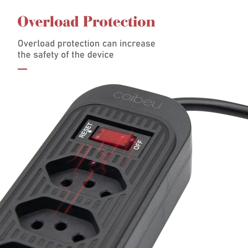Extensão de 4 Tomadas com 3 USB Bivolt