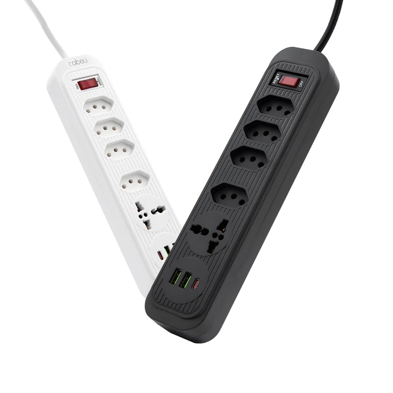 Extensão de 4 Tomadas com 3 USB Bivolt