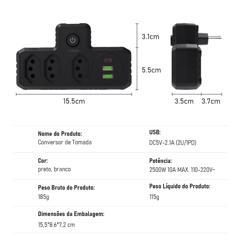 Tomada, plugue, extensão de tomada, tomada USB, tomada de parede, extensão elétrica, saída de energia, adaptador universal de tomada
