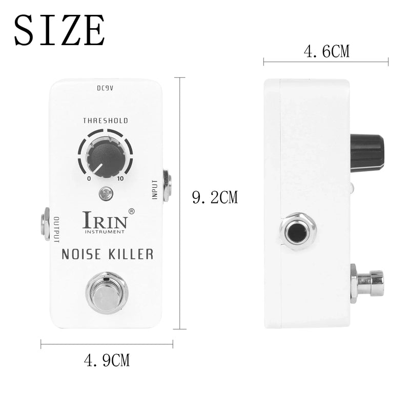 Pedal de Guitarra IRIN Noise Killer RS-15, Efeito para Guitarra Elétrica, True Bypass, Mini Pedal Individual, Acessórios e Peças para Guitarra