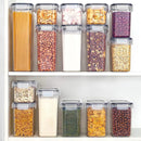 Conjuntos de 15 Peças de Potes para Armazenamento de Alimentos, Caixas Organizadoras de Cozinha com Tampas, Potes para Geladeira e Frascos Vedados