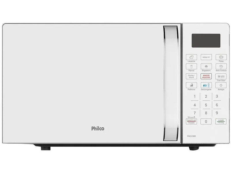 Micro-ondas Philco 20L Multifuncional Easy Clean PMO23BB Branco