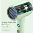 Secador de Cabelo Profissional Luz Azul Cuidado Capilar Secador com Ar Quente e Frio Escova de Ar