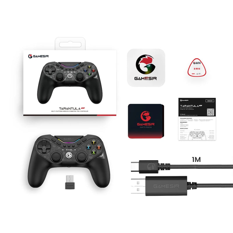 Controle GameSir Tarantula Pro para Switch 2 – Gamepad Sem Fio com 9 Botões Programáveis, Giroscópio de 6 Eixos, Gatilhos Hall Effect e NFC
