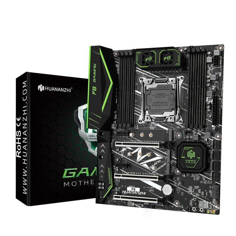 Kit Placa-mãe HUANANZHI X99 F8 com Xeon E5 2680 V4 + Memória 32GB (2x16GB) DDR4 3200MHz REG ECC + suporte WiFi