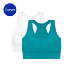 2 Peças Sutiã Esportivo Sem Costura Respirável Push Up Antichoque Feminino Top Cropped Sutiã Esportivo Roupa Íntima Esportiva