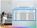 Ar-Condicionado Split Hi-Wall LG Dual Inverter Compact + AI 18.000 BTUs Frio S3-Q18KLQAL - 220V