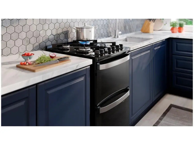 Fogão Electrolux 4 Bocas Preto com Mesa de Vidro