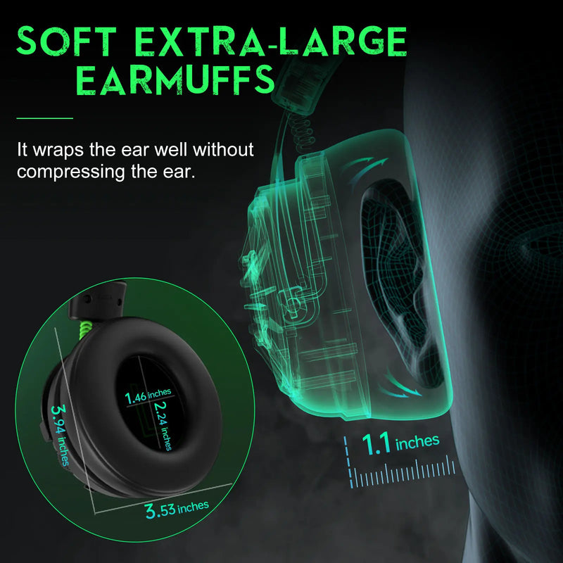 Headset Gamer EKSA E5000 Pro com Microfone – Fone com Som Surround 7.1 para PC, Headset com Fio