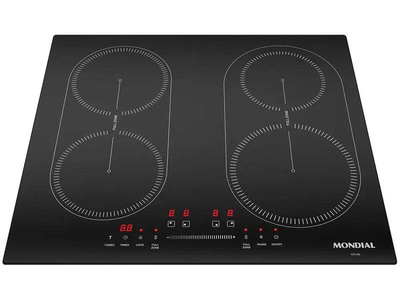 Cooktop de Indução Mondial Touch Black 4 Bocas Auto-Light CTI-03 – 220V