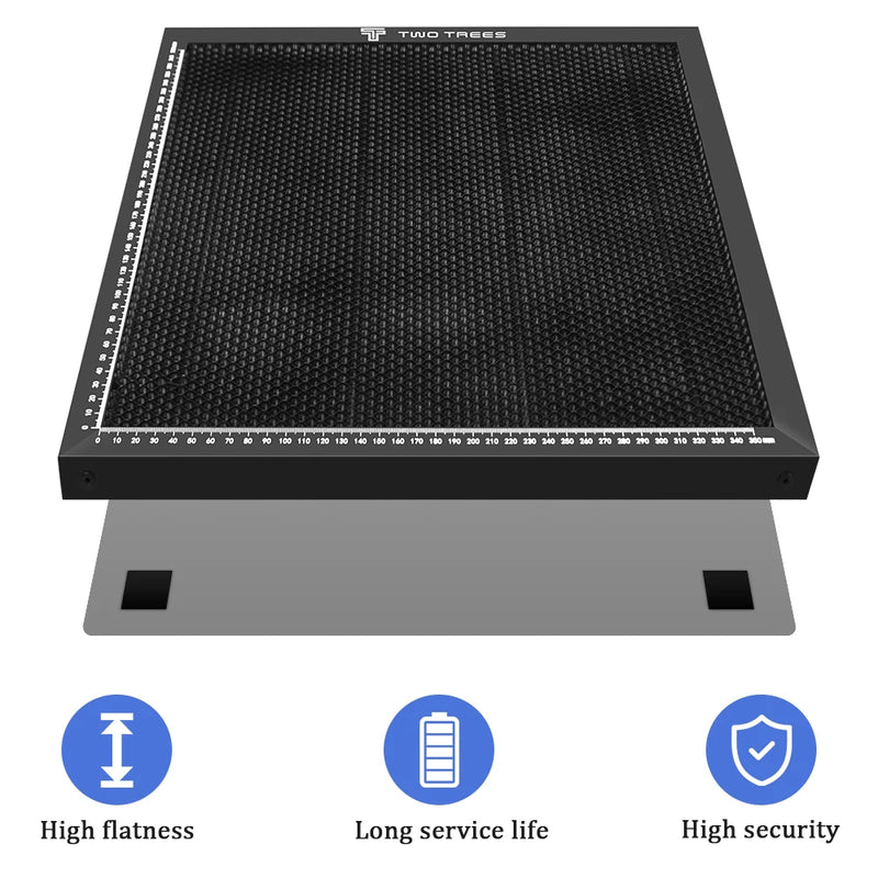 Mesa de Trabalho Honeycomb para Gravador a Laser 6 Tamanhos Opcionais Placa de Aço para Máquina de Gravação e Corte a Laser CO2