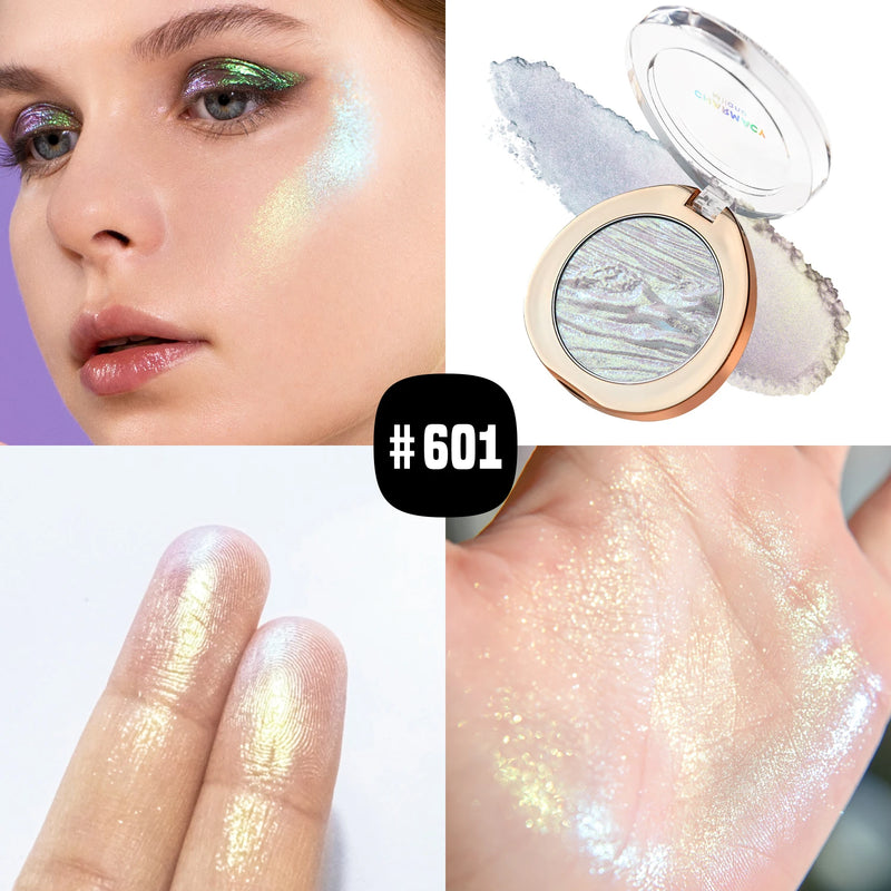 Iluminador Duocromo CHARMACY com Pigmento Glitter Multicor Longa Duração