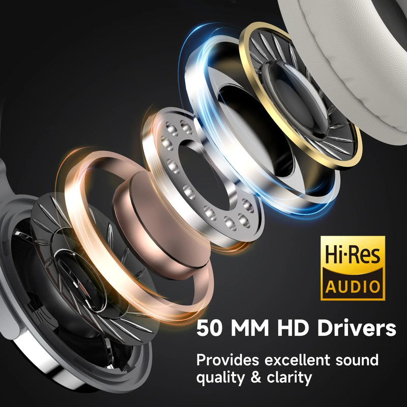 OneOdio Pro 10 Fones de Ouvido com Fio Over Ear Áudio Hi-Res Headset com Microfone Fone de Estúdio DJ Estéreo Conexão 3.5mm/6.35mm