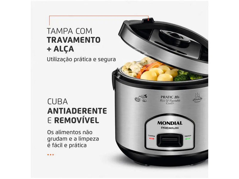Panela Elétrica de Arroz Mondial Pratic PE-42-10X 220V