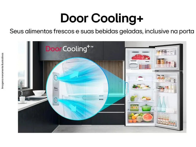 Geladeira/Refrigerador LG Frost Free Preto 395L - 220V