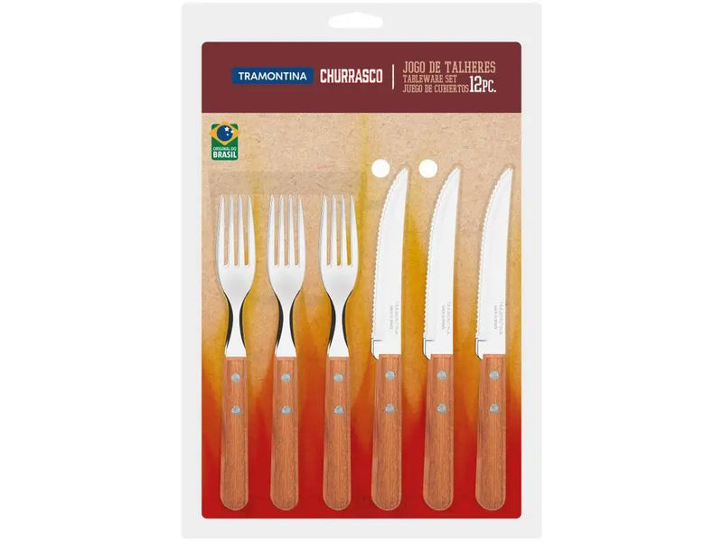 Conjunto de Talheres Tramontina 22399030 – 12 Peças para Churrasco