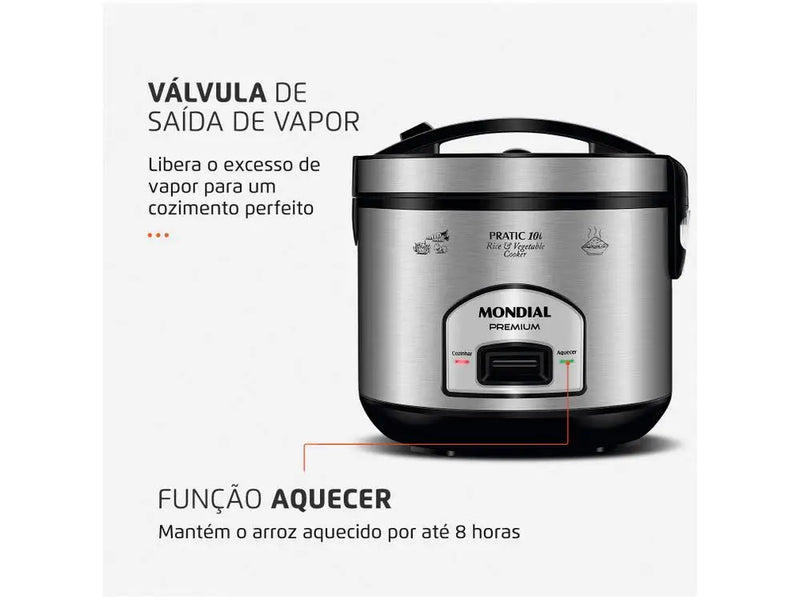 Panela Elétrica de Arroz Mondial Pratic PE-42-10X 220V